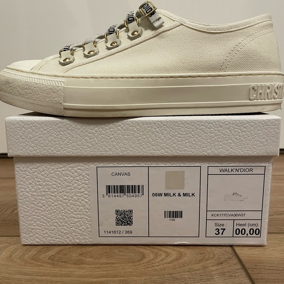 Dior WALK'N'DIOR SNEAKER White Cotton Canvas - Picture 12 of 12
